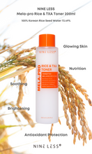 Tải hình ảnh vào trình xem Thư viện, Nước hoa hồng MELA-PRO Rice & TXA 200ml