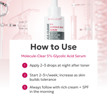 Load image into Gallery viewer, Molecule-Clear 5% Glycolic Acid Serum 30ml