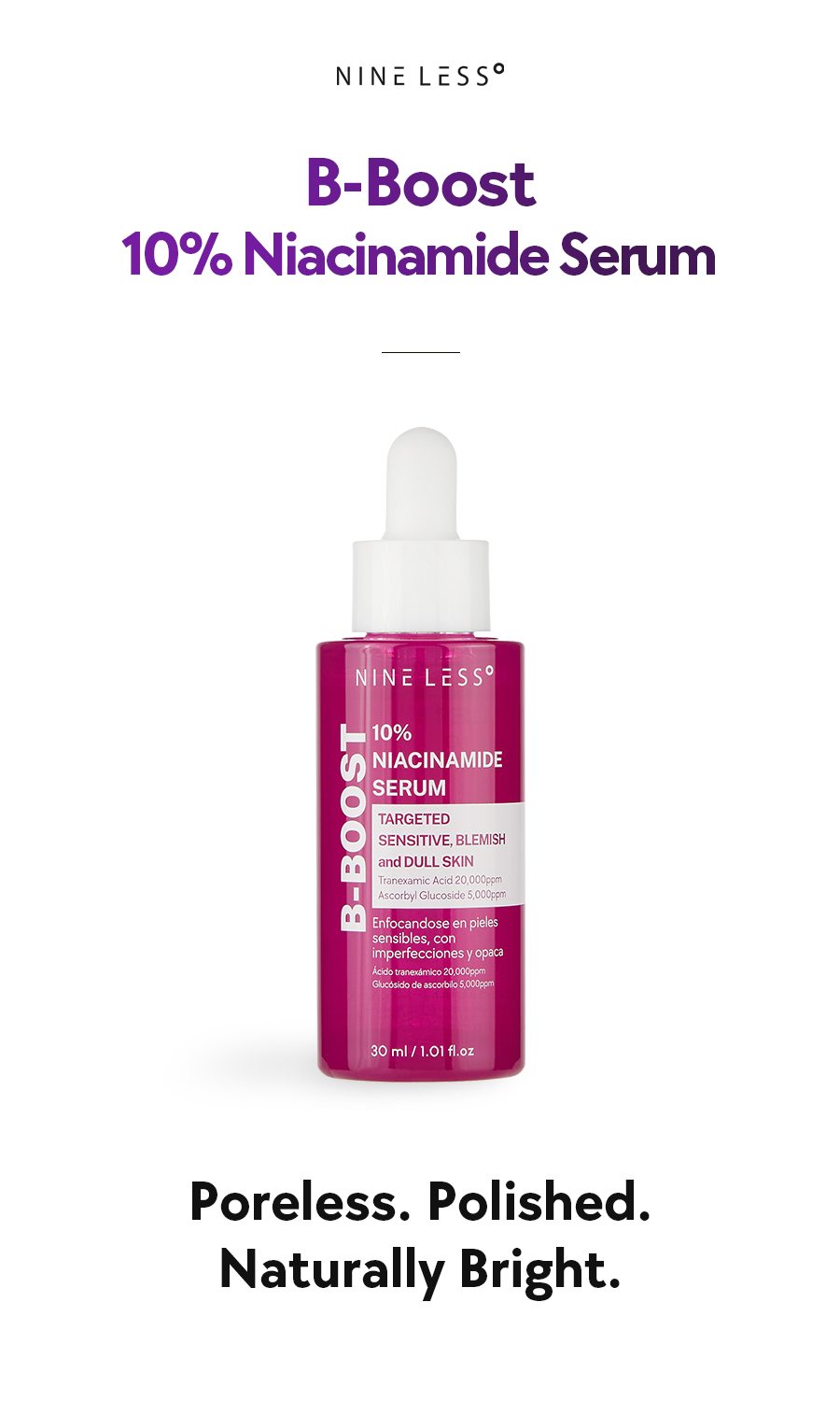 B-BOOST] 10% Niacinamide Serum 30ml – NINELESS