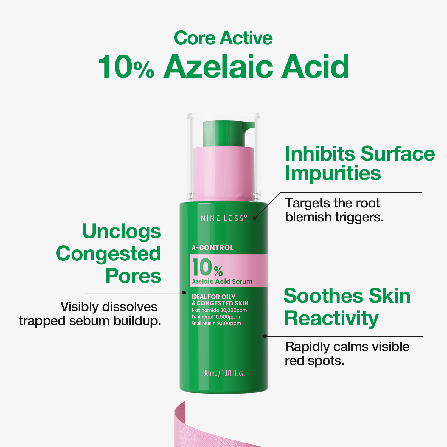 A-CONTROL 10% Azelaic Acid Serum 30ml – NINELESS