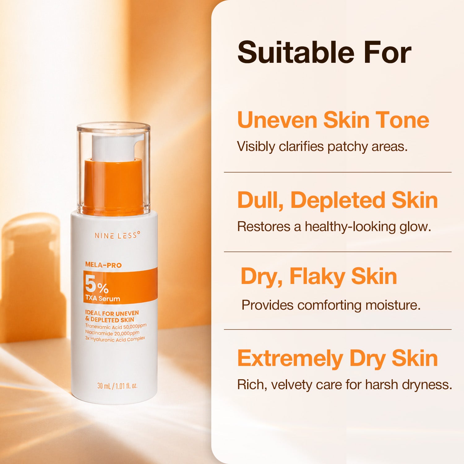 MELA-PRO] 5% TXA Serum 30ml – NINELESS
