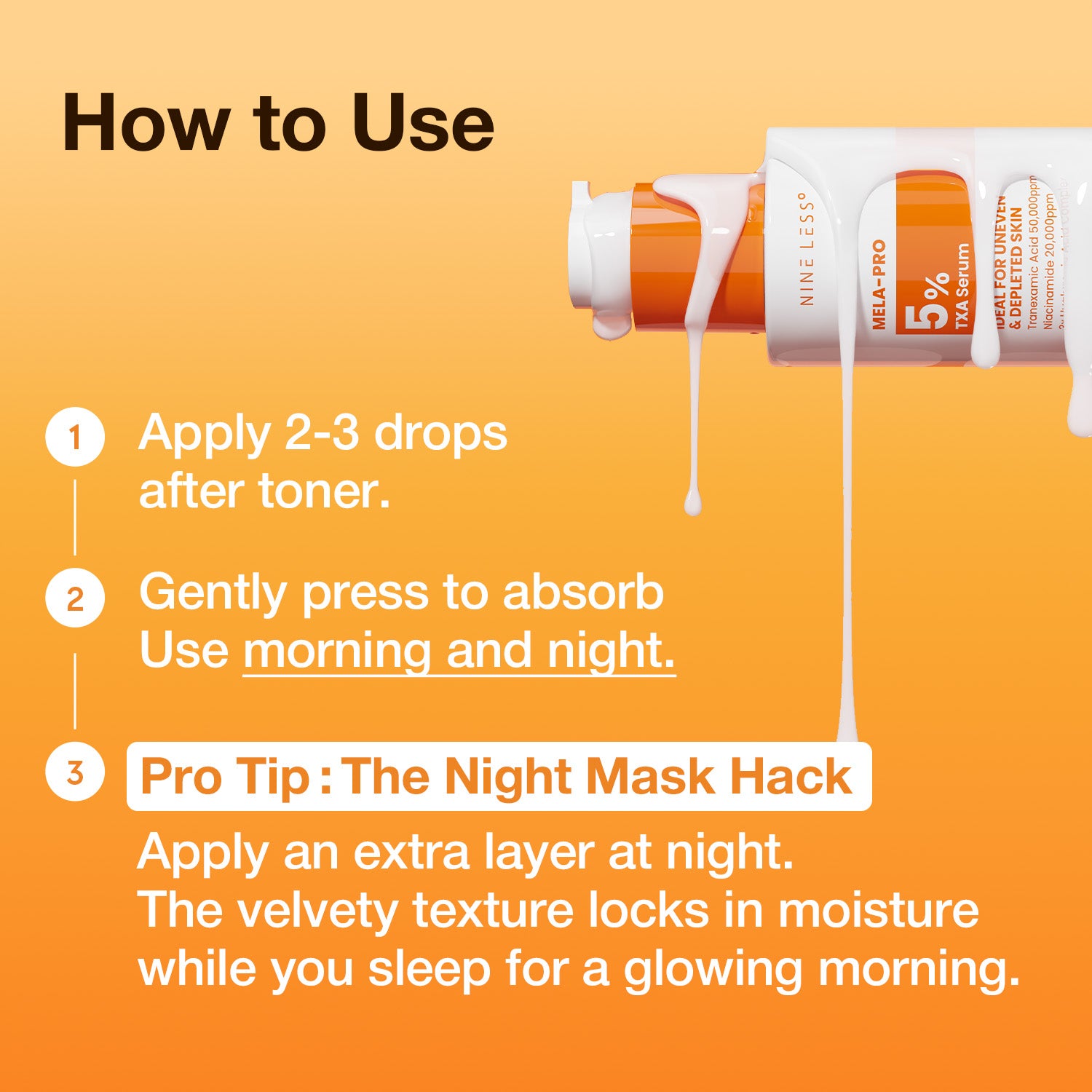 MELA-PRO] 5% TXA Serum 30ml – NINELESS