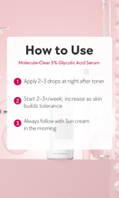 Load image into Gallery viewer, [MOLECULE-CLEAR] 5% Glycolic Acid Serum 30ml
