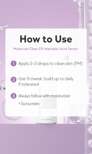 Cargar imagen en el visor de la galería, [MOLECULE-CLEAR] 5% Mandelic Acid Serum 30ml
