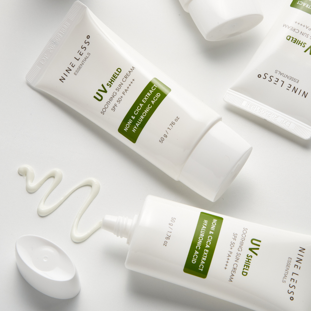 Essentials UV Shield Soothing Sun Cream 50g โ NINELESS